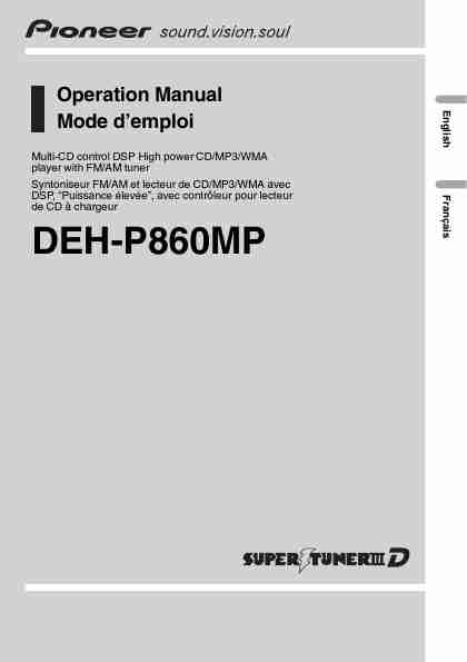 Pioneer Stereo System DEH-P860MP-page_pdf